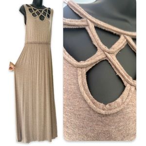 Max Studio Tan maxi Dress size S